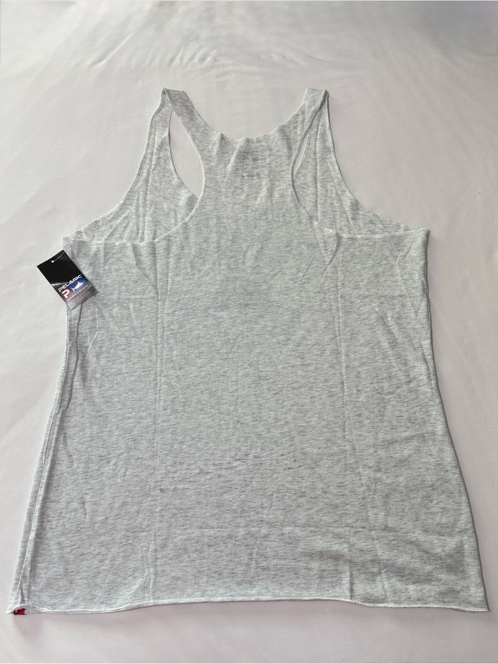 Pelagic Light Heather Gray Tank with Navy Sailfish Graphic Size XL NWT - Picture 5 of 6